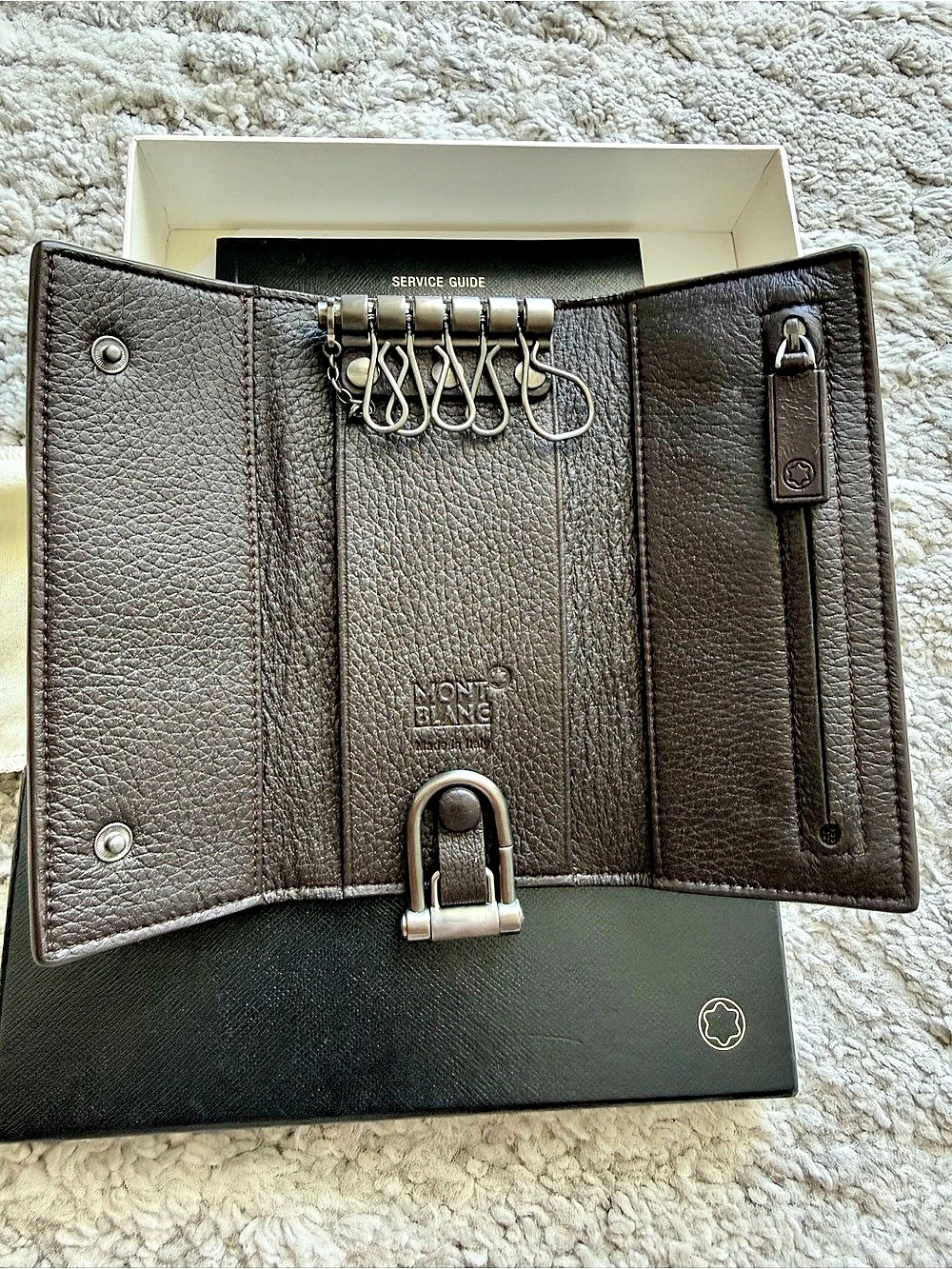Montblanc Meisterstück 6-Hook Key Case Brown & Black